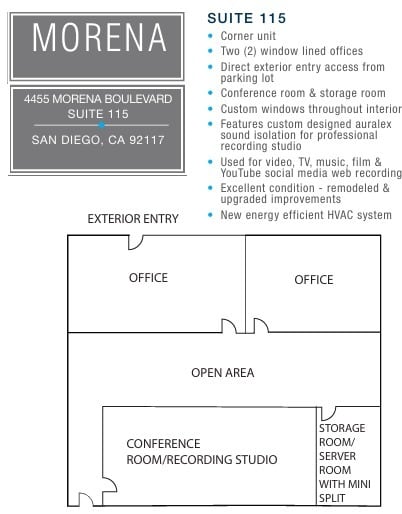 4455 Morena Blvd, San Diego, CA for lease Floor Plan- Image 1 of 1