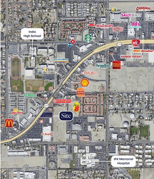 81711 California 111, Indio, CA à louer - Aérien - Image 2 de 3