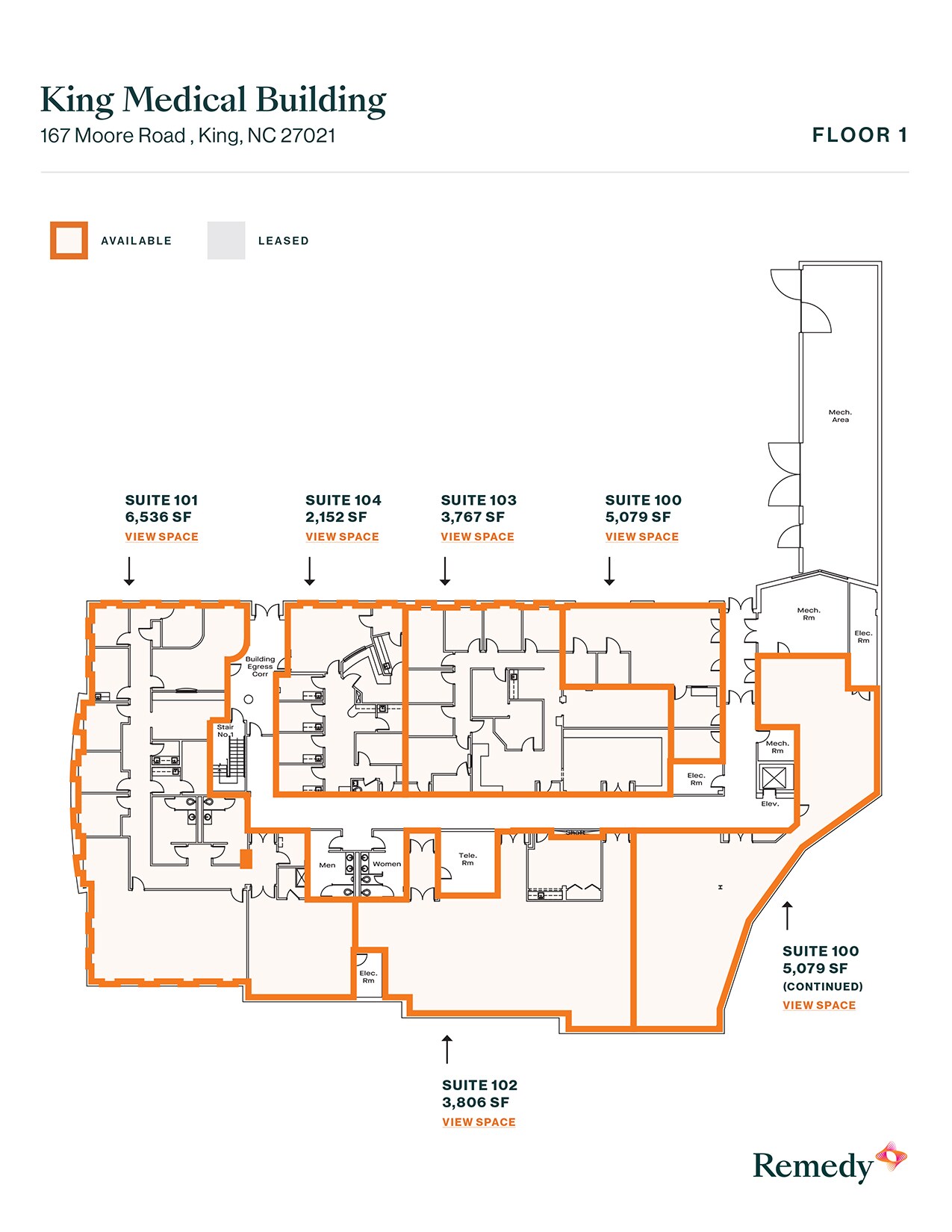 167 Moore Rd, King, NC à louer Plan d’étage- Image 1 de 1