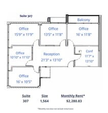 67 E Weldon Ave, Phoenix, AZ à louer Plan d’étage- Image 1 de 1
