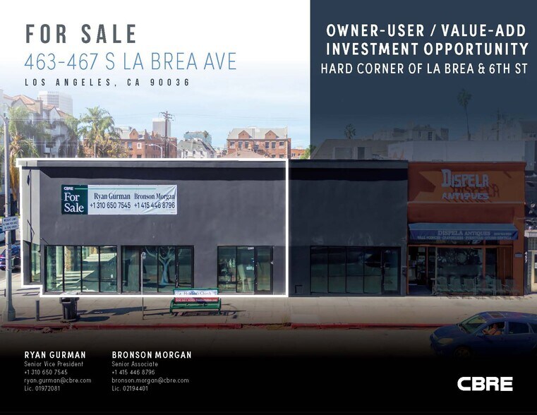 463-467 S La Brea Ave, Los Angeles, CA à vendre - Photo du bâtiment - Image 2 de 19