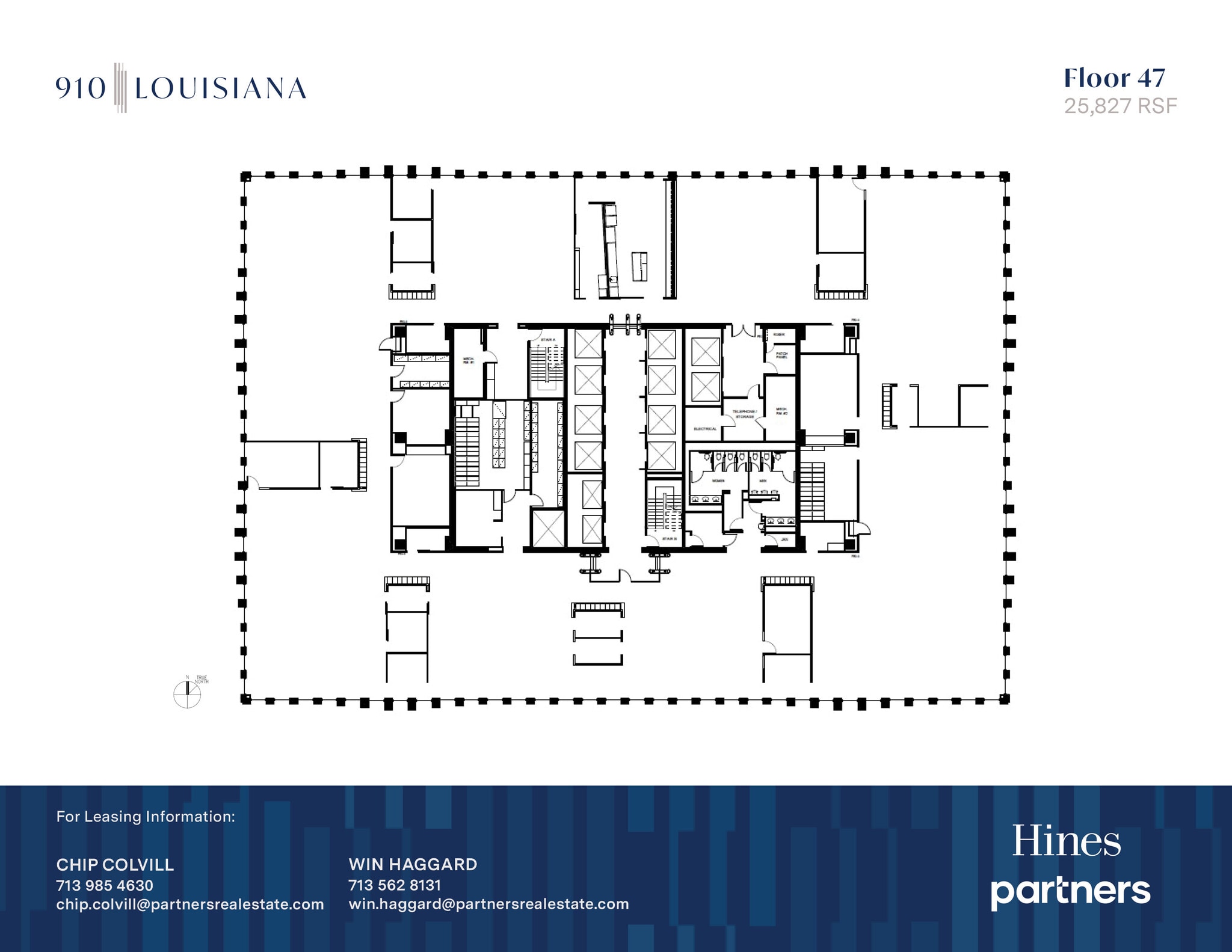910 Louisiana St, Houston, TX à louer Plan d’étage- Image 1 de 1