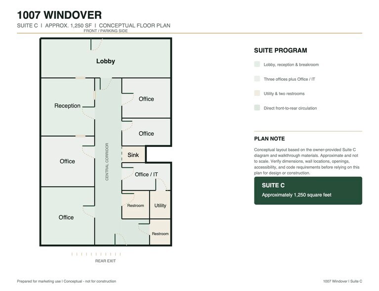 1007 Windover Rd, Jonesboro, AR for lease - Floor Plan - Image 2 of 2