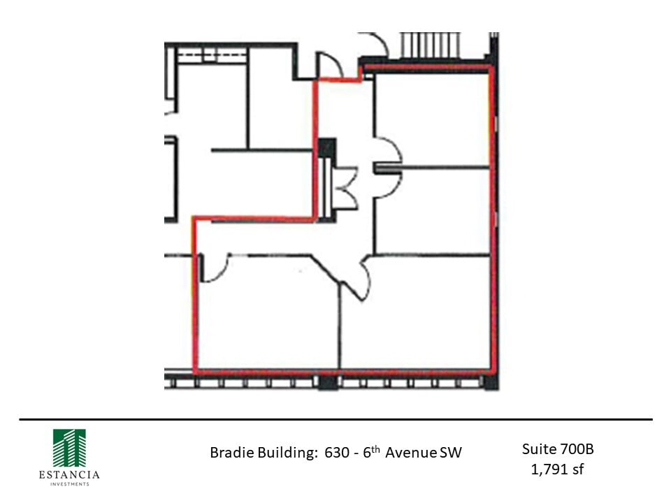 630 6th Ave SW, Calgary, AB for lease Floor Plan- Image 1 of 1