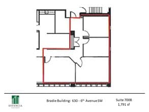 630 6th Ave SW, Calgary, AB for lease Floor Plan- Image 1 of 1