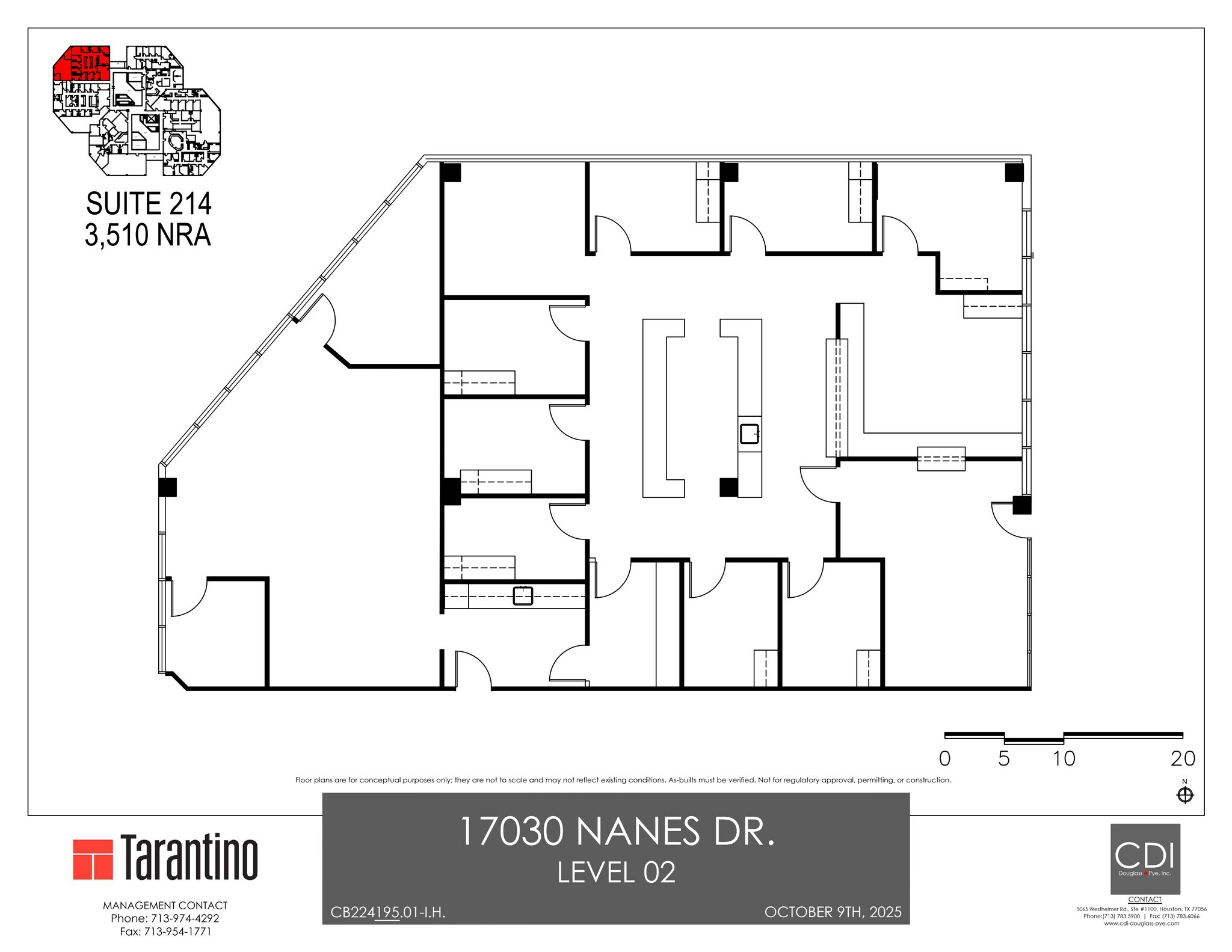 17030 Nanes Dr, Houston, TX à louer Plan de site- Image 1 de 1