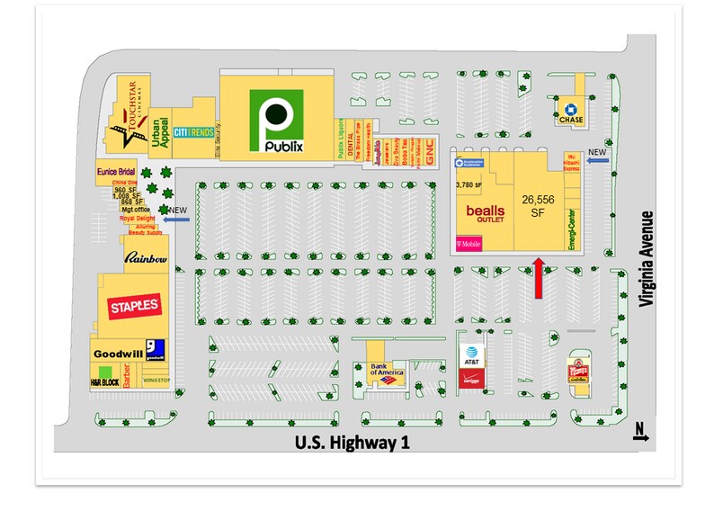 2517 S US Highway 1, Fort Pierce, FL for lease - Site Plan - Image 2 of 8