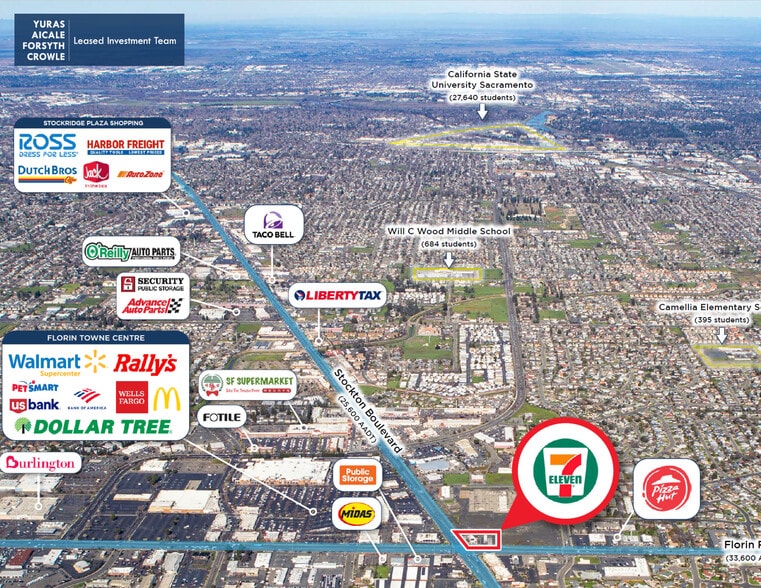 7171 Stockton Blvd, Sacramento, CA for sale - Aerial - Image 2 of 6