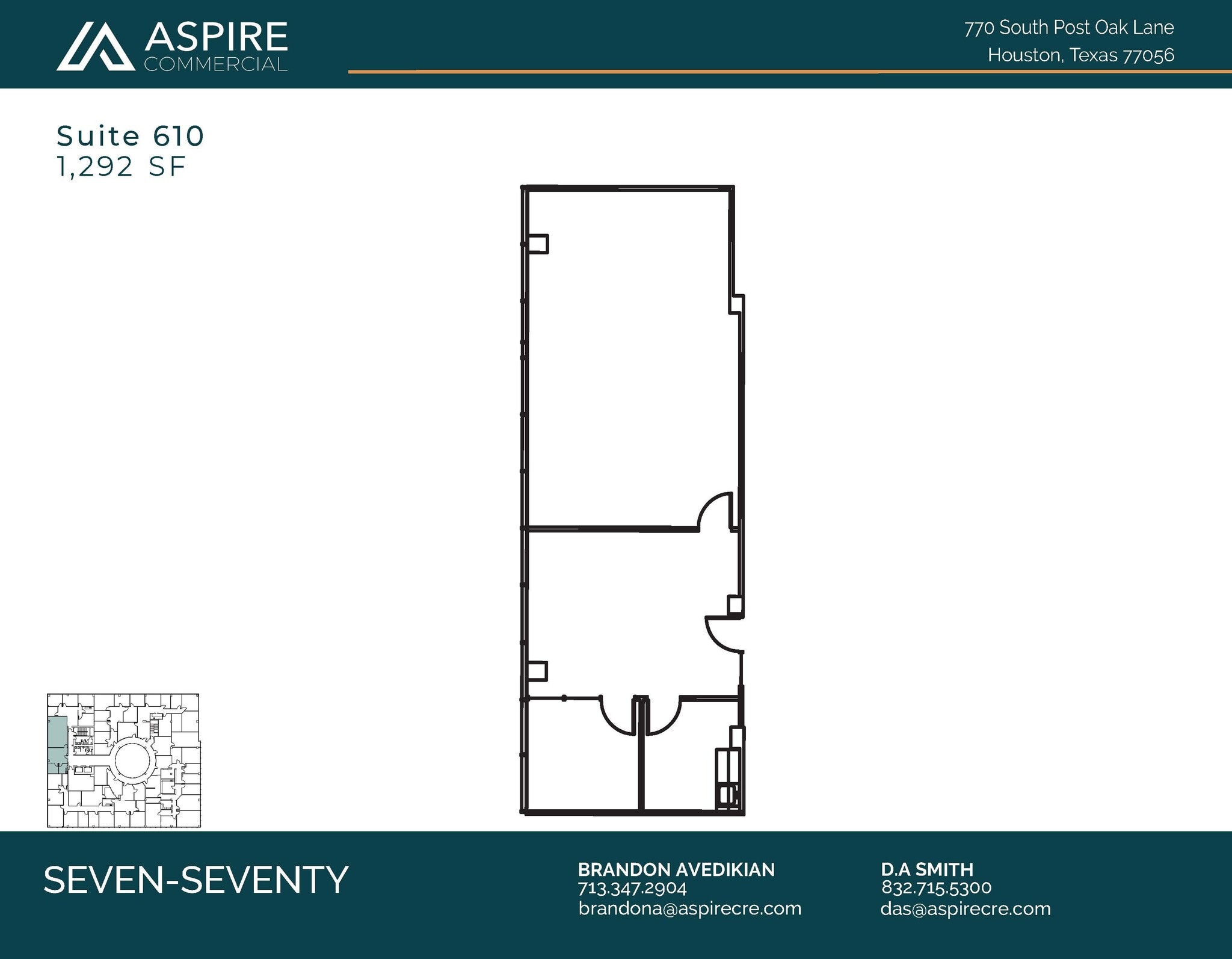 770 S Post Oak Ln, Houston, TX for lease Floor Plan- Image 1 of 1