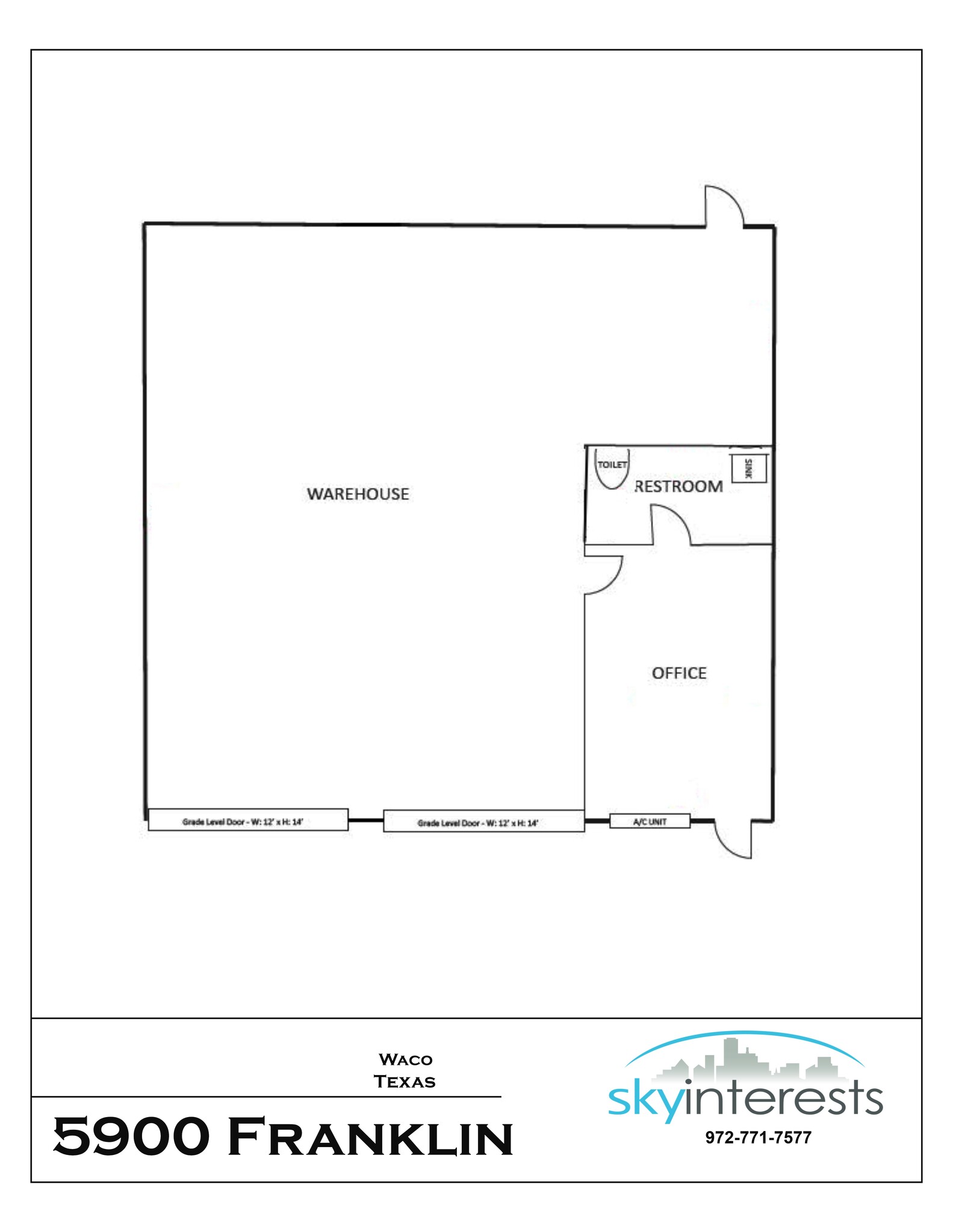 5900 Franklin Ave, Waco, TX à louer Plan de site- Image 1 de 1