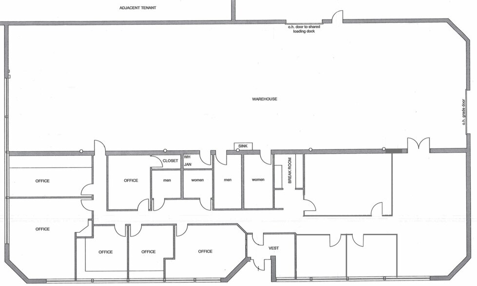 33939-33955 Harper Ave, Clinton Township, MI à louer - Plan d’étage - Image 2 de 2