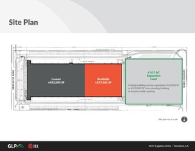 4647 Logistics Dr, Stockton, CA à louer Plan de site- Image 1 de 1