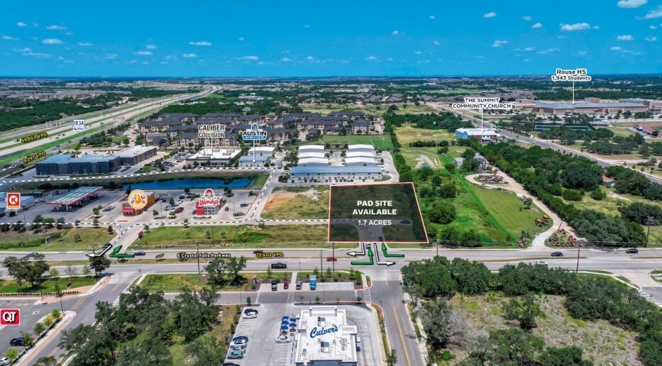 10745 E Crystal Falls Pky, Leander, TX à vendre - Aérien - Image 3 de 7