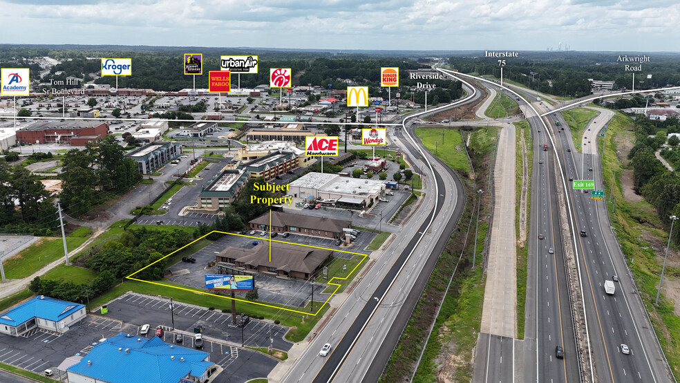 3586 Riverside Dr, Macon-Bibb, GA for lease - Aerial - Image 2 of 2