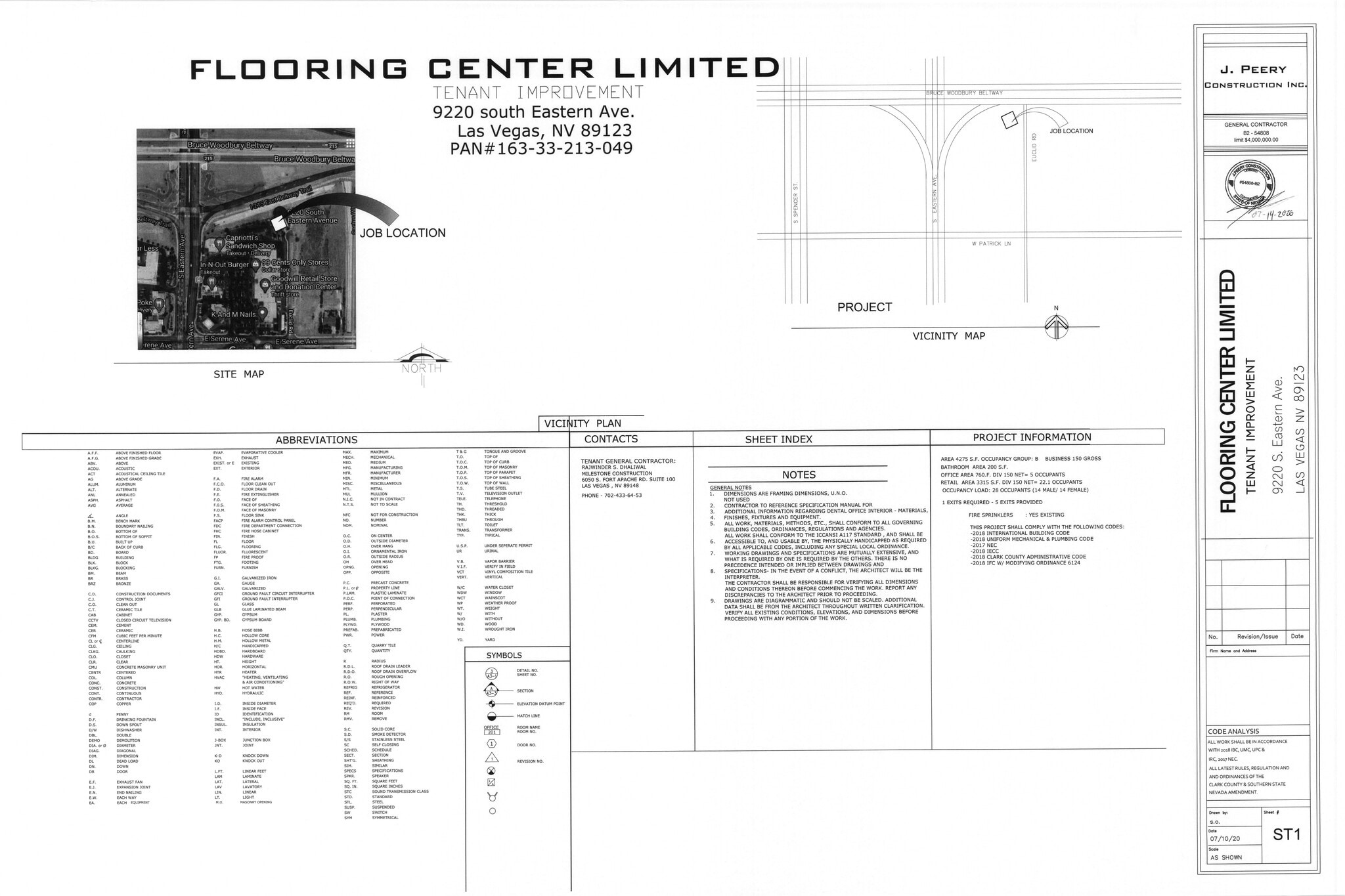 9210 S Eastern Ave, Henderson, NV à louer Plan de site- Image 1 de 1