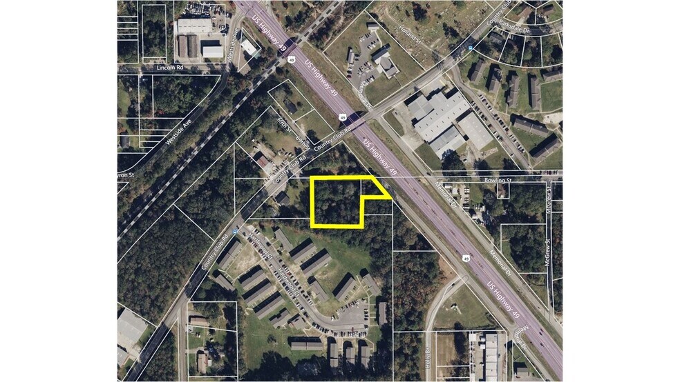 0 Country Club, Hattiesburg, MS à vendre - Aérien - Image 2 de 3