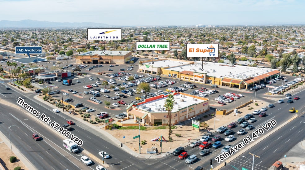 7520-7620 W Thomas Rd, Phoenix, AZ for lease - Building Photo - Image 1 of 4