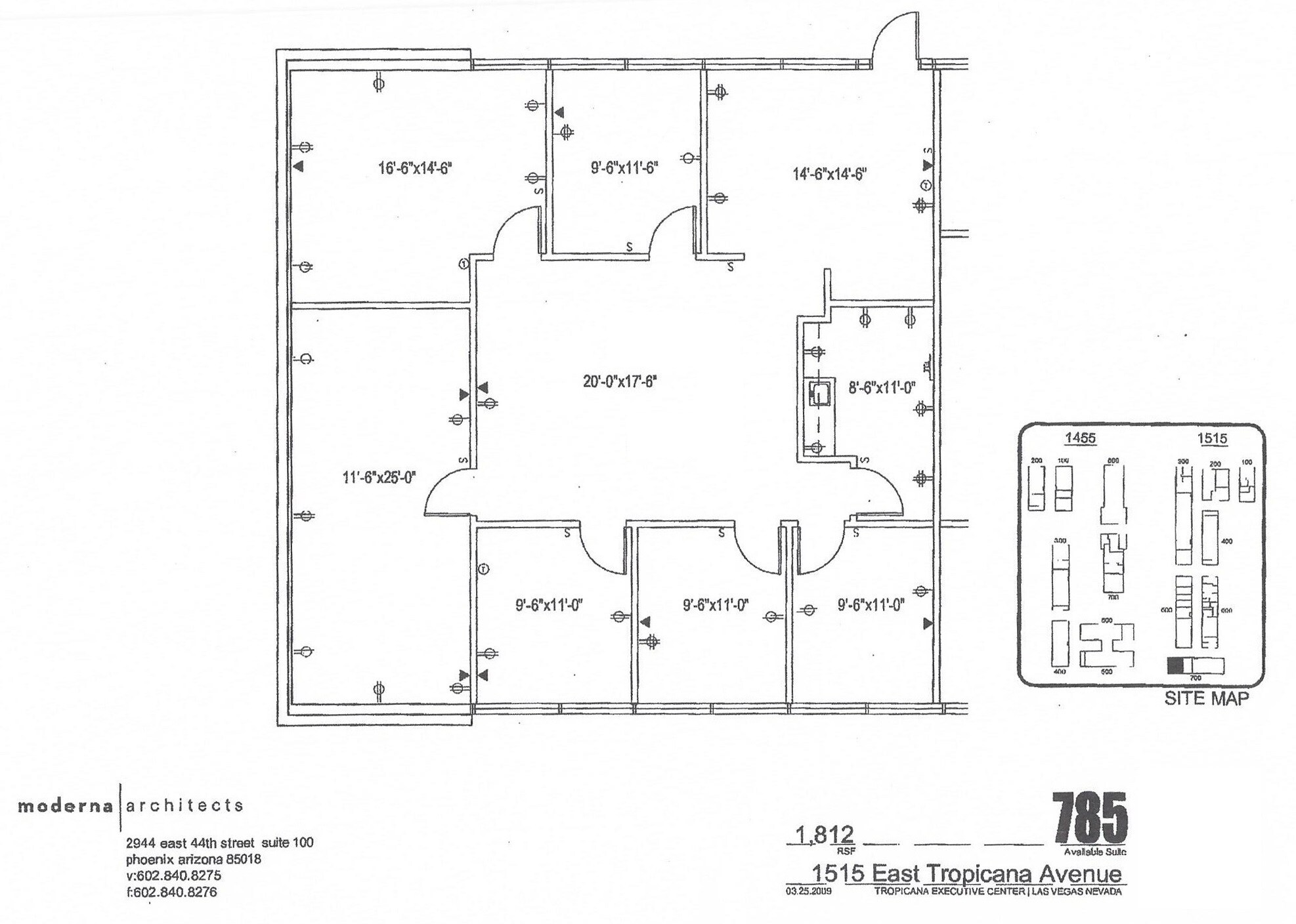 1455-1515 E Tropicana Ave, Las Vegas, NV à louer Plan d  tage- Image 1 de 6