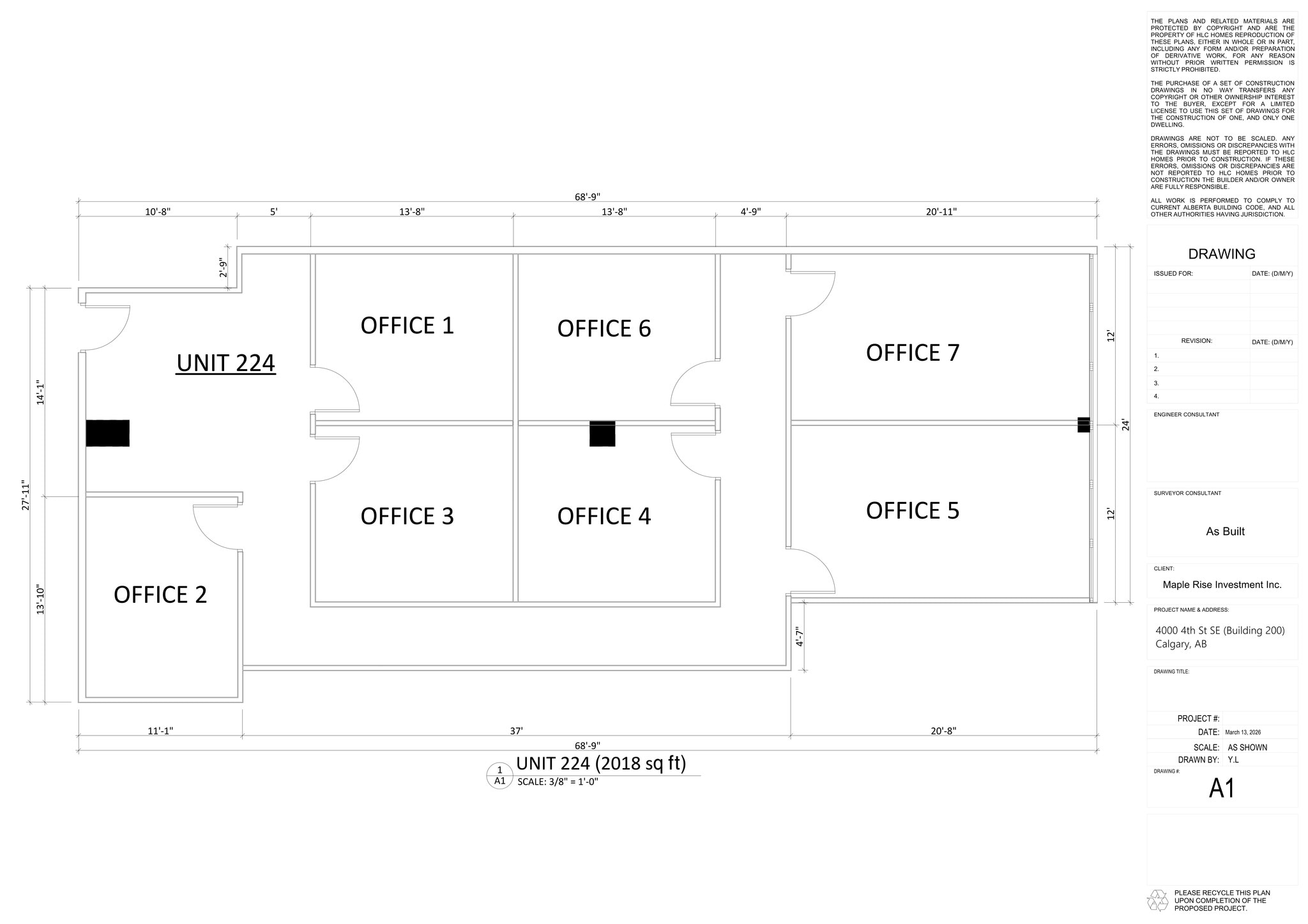 4000 4th St SE, Calgary, AB à louer Plan de site- Image 1 de 5