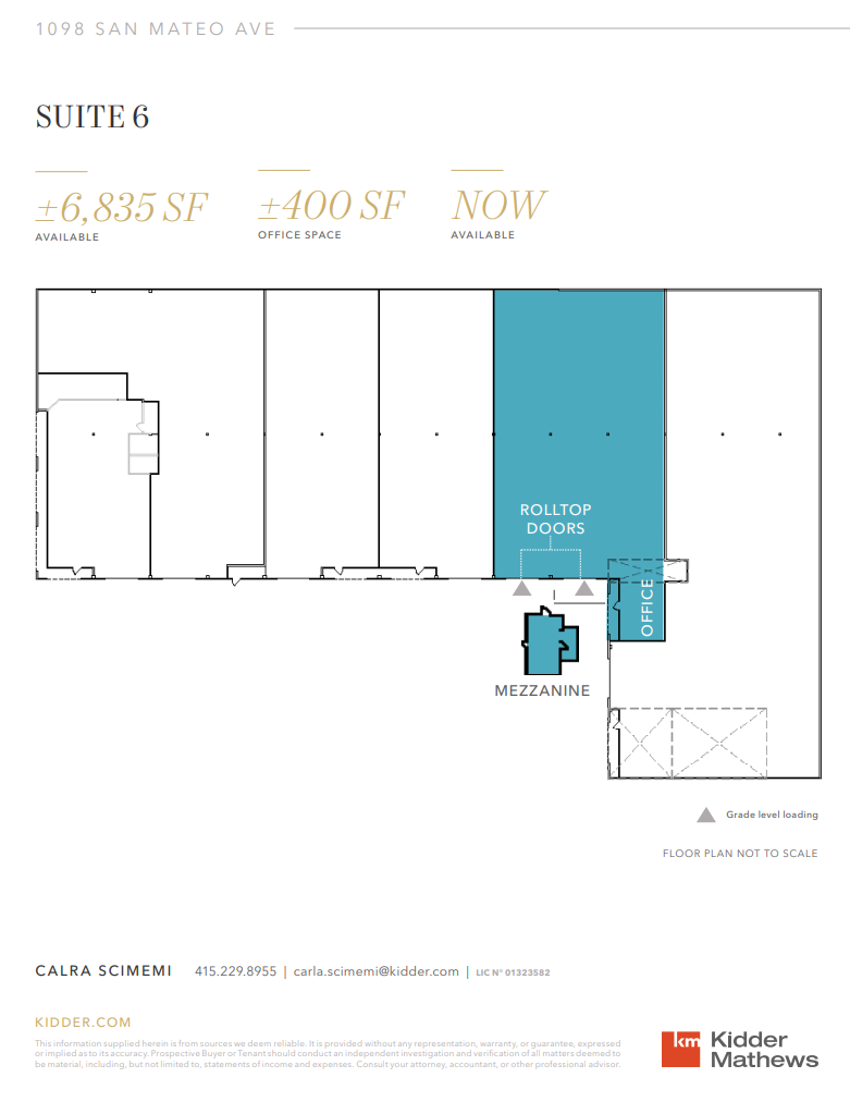 1098 San Mateo Ave, South San Francisco, CA for lease Floor Plan- Image 1 of 1