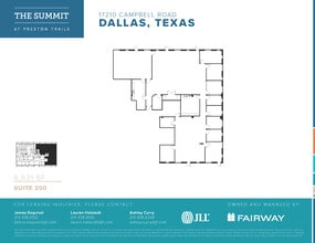 17101 Preston Rd, Dallas, TX for lease Floor Plan- Image 1 of 1
