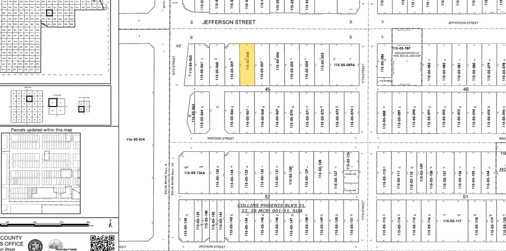 1617 E Jefferson St, Phoenix, AZ à vendre - Plan cadastral - Image 2 de 11