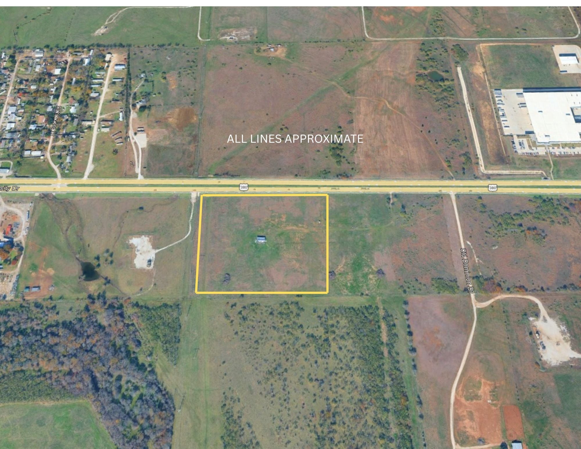 1041 University dr, Denton, TX for sale Aerial- Image 1 of 6