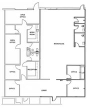 10737 W Gateway Blvd, El Paso, TX à louer Plan d’étage- Image 2 de 2