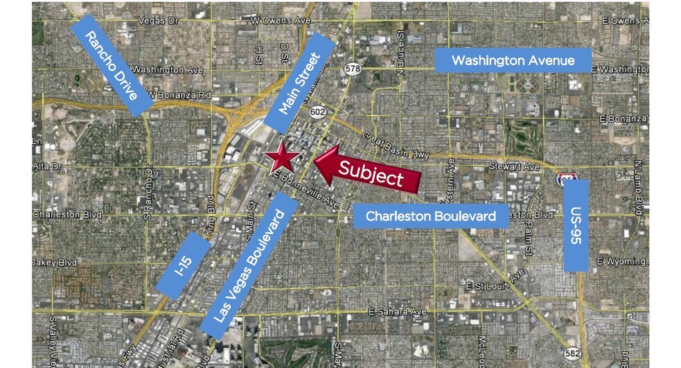 818 S Main St, Las Vegas, NV à vendre - Aérien - Image 3 de 12