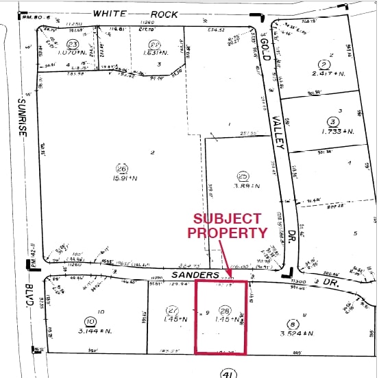 11280 Sanders Dr, Rancho Cordova, CA for lease - Plat Map - Image 2 of 11