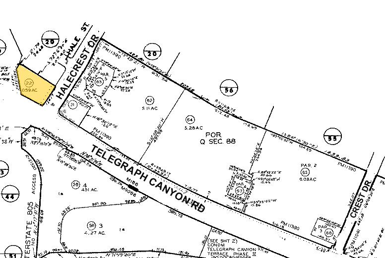 495 Telegraph Canyon Rd, Chula Vista, CA à vendre - Plan cadastral - Image 2 de 5