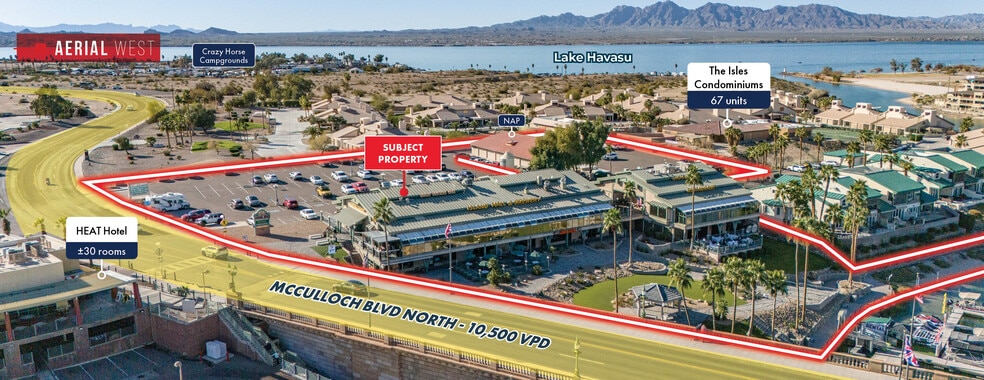 1407-1425 McCulloch Boulevard North, Lk, Lake Havasu City, AZ for sale - Aerial - Image 2 of 9