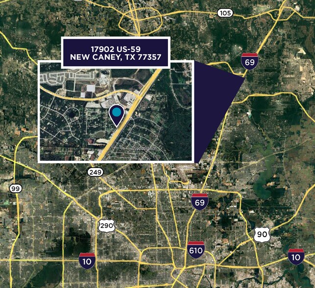 17902 US Highway 59, New Caney, TX à louer - Aérien - Image 2 de 3