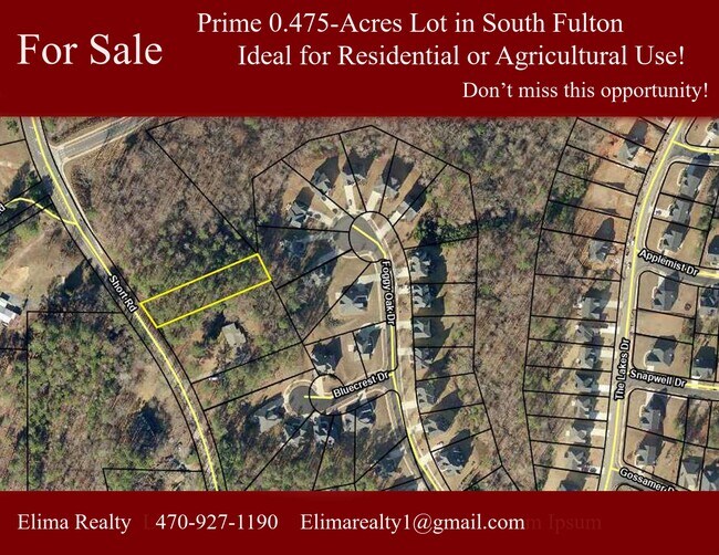 Plus de détails pour SHORT ROAD SOUTH FULTON, Fairburn, GA - Terrain à vendre