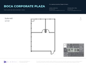 7900 Glades Rd, Boca Raton, FL à louer Plan d’étage- Image 1 de 1