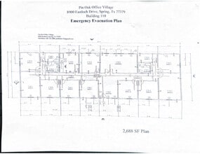 8900 Eastloch Dr, Spring, TX à louer Plan d’étage- Image 1 de 1