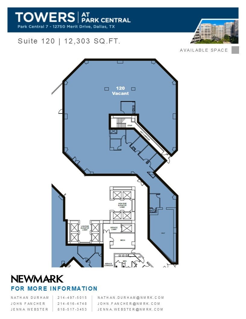 12750 Merit Dr, Dallas, TX à louer Plan d’étage- Image 1 de 2