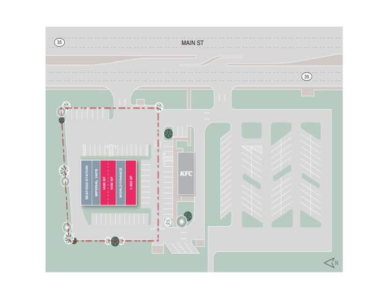 2002 N Main St, Pearland, TX à louer - Plan de site - Image 2 de 2