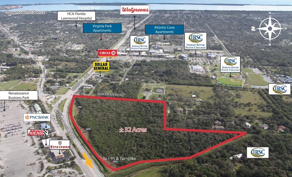 Okeechobee Rd & Hartman Rd, Fort Pierce, FL à vendre - Photo du bâtiment - Image 2 de 2