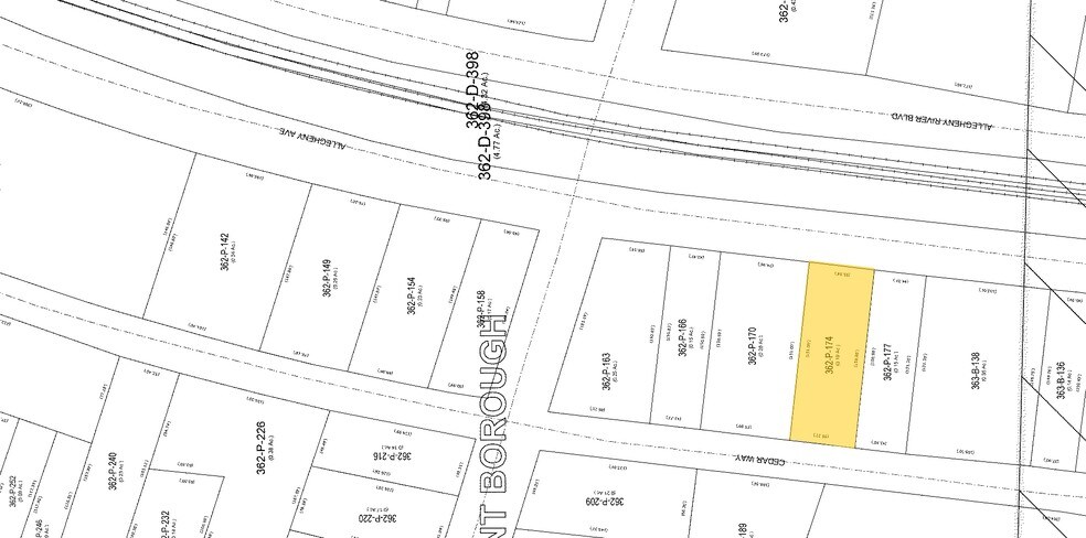 643 Allegheny Ave, Oakmont, PA à louer - Plan cadastral - Image 2 de 2