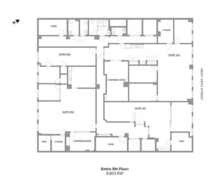 246 W 38th St, New York, NY 10018 - Unité Entire -  - Plan d’étage - Image 1 of 1