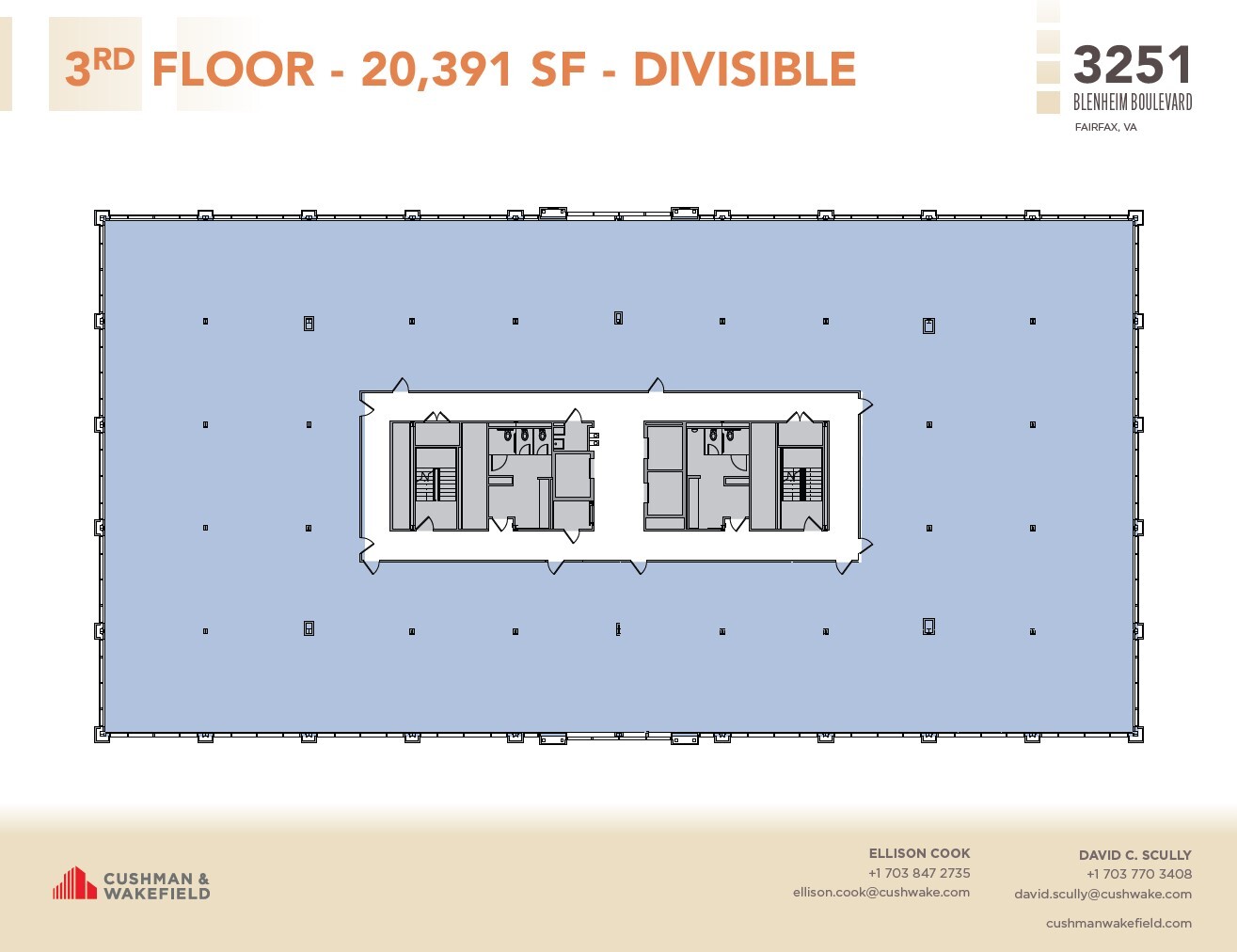 3251 Blenheim Blvd, Fairfax, VA à louer Plan d’étage- Image 1 de 1