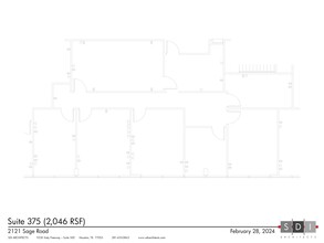 2121 Sage Rd, Houston, TX à louer Plan de site- Image 1 de 1