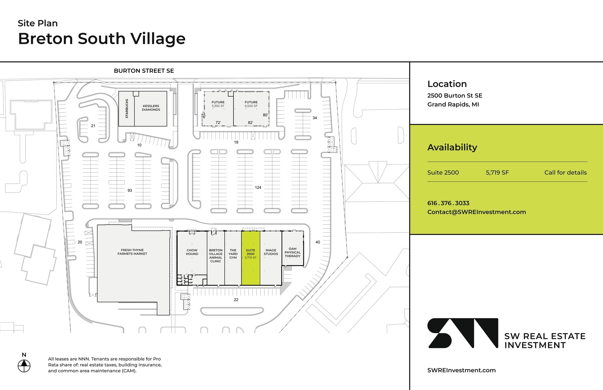 2500 Burton St, Grand Rapids, MI for lease Site Plan- Image 1 of 1