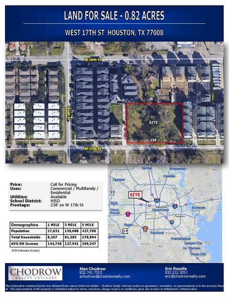 W 17th St, Houston, TX for sale - Building Photo - Image 1 of 5