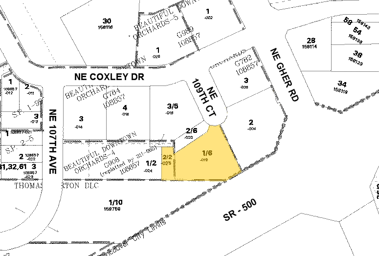 5500 NE 109th Ct, Vancouver, WA for lease - Plat Map - Image 2 of 2