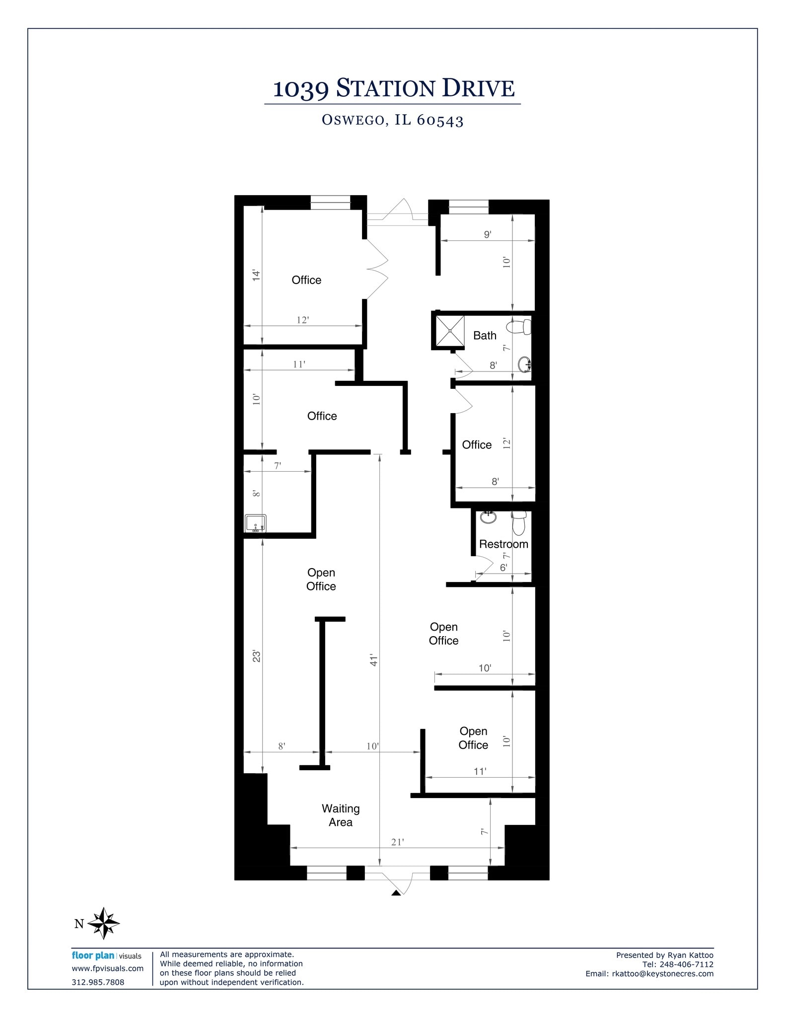 1023 Station Dr, Oswego, IL à louer Plan de site- Image 1 de 1