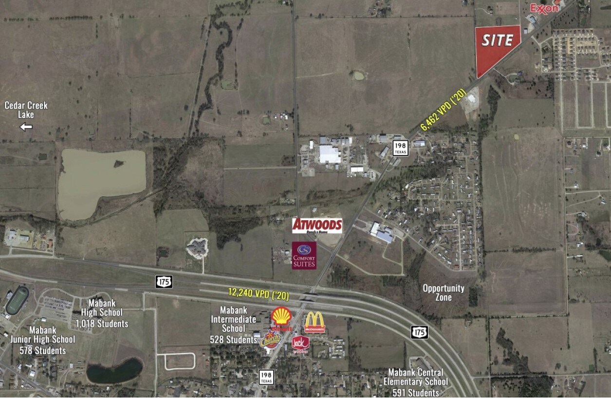 TX-198, Mabank, TX for sale Aerial- Image 1 of 3