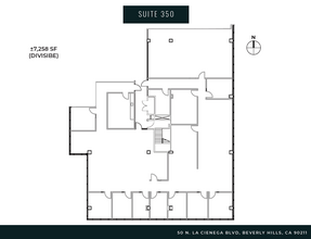 50 N La Cienega Blvd, Beverly Hills, CA à louer Plan d’étage- Image 1 de 9