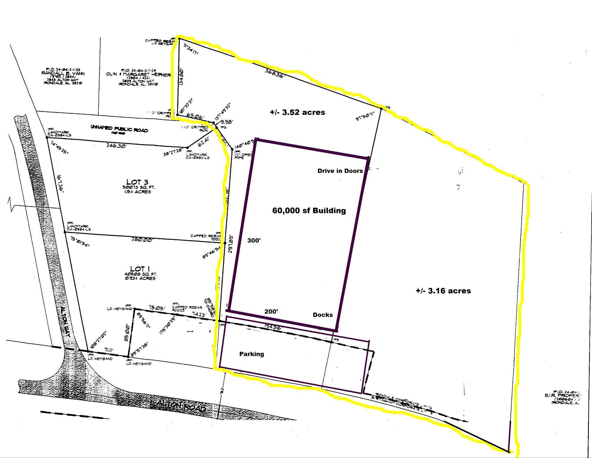 2807 Alton Way, Birmingham, AL for sale Site Plan- Image 1 of 2